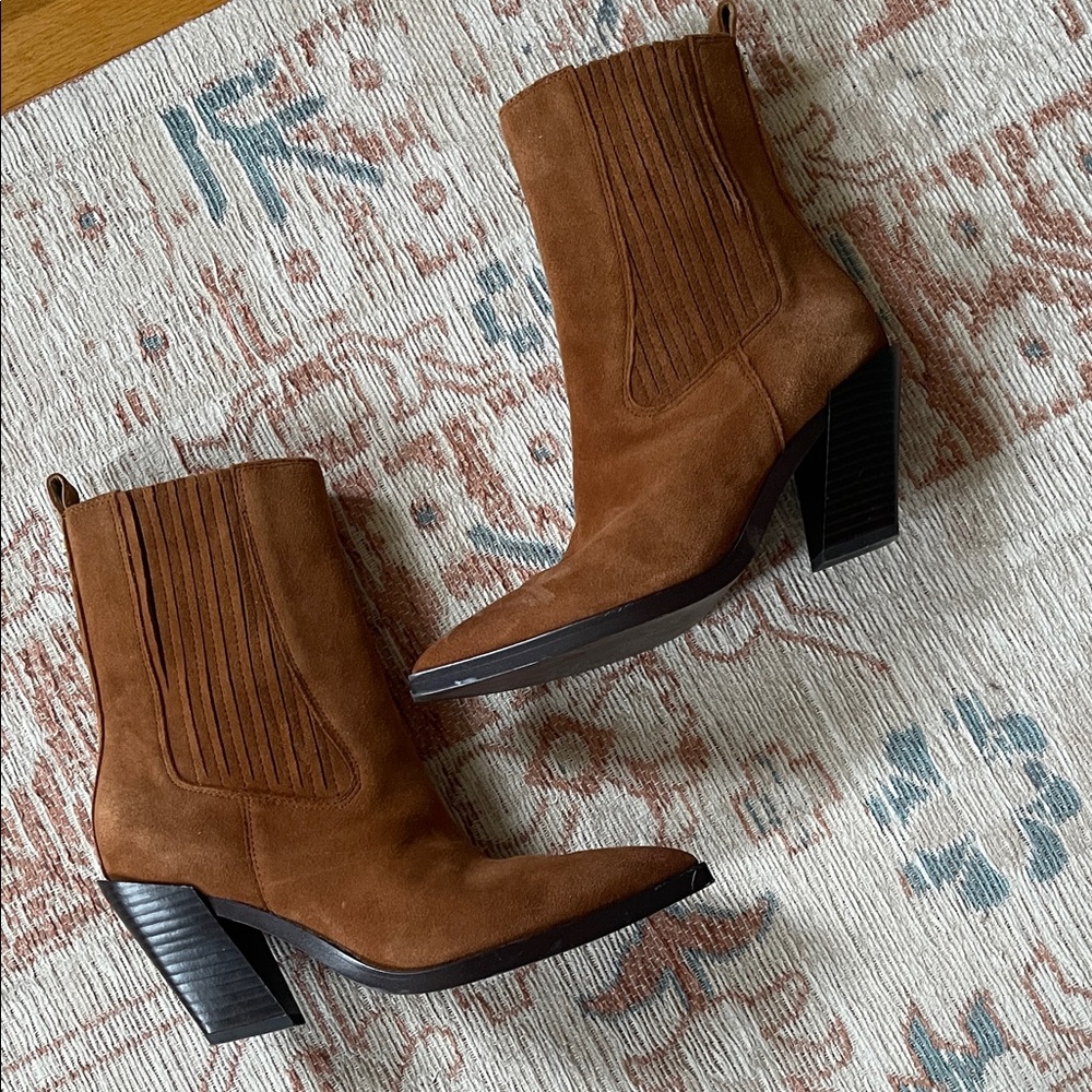 Sam Edelman Chestnut Heeled Boots